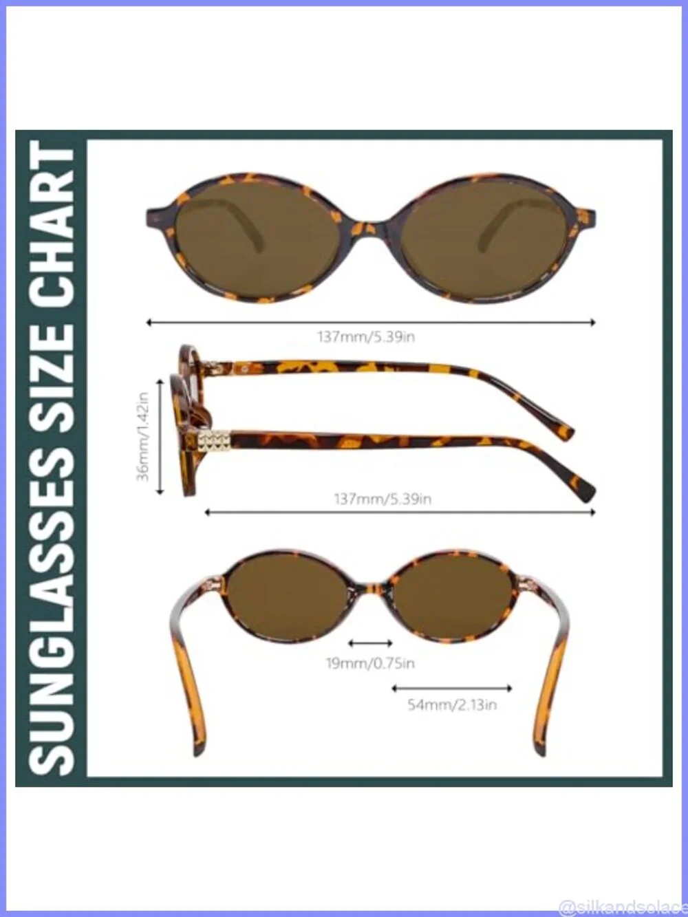 Retro Oval Sunglasses UV Protection Small Narrow Metal Fittings
